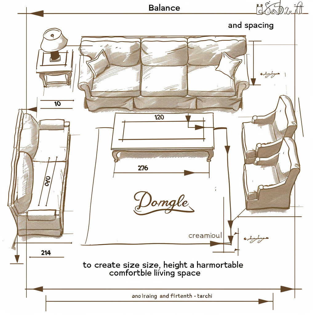 Ideal relationship between coffee table and sofa