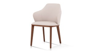 Wooden Furniture Factory Modern PVC Fabric Hotel Living Dining Leisure Chair Arm Chair