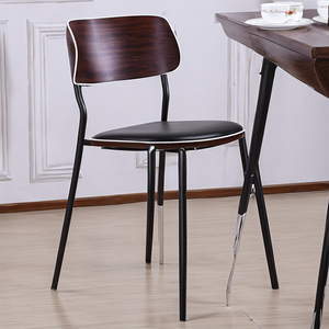 Modern Comfortable Wooden Furniture Modern PVC Metal Hotel Restaurant Dining Chair