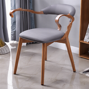 Factory Modern Living Room Dining Room Hotel PVC Fabric Leather Wooden Chair