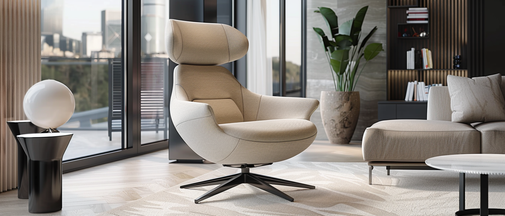 LC-20092 Leisure Chair in a modern office lounge